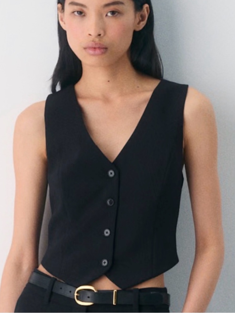 Aritzia Wilfred Pacino Vest in Black – Size 6